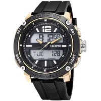 Calypso K5796_3 Herren-Armbanduhr, Kunststoff-Gehäuse - Schwarz/Schwarz