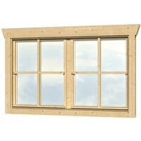 SKANHOLZ Skan Holz Doppelfenster BxH 2 x 57,5 x 70,5 cm für 45 mm Häuser