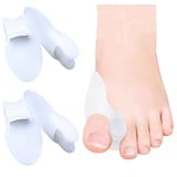 Gel Ballenschutz, 8er Pack Ballen Pads Kissen, großen Zeh Zehenspreizer für Hallux Valgus, lindert Fußschmerzen durch Reibung, Reiben und Druck