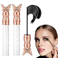 Wimpernserum, Mascara Wimperntusche Wasserfest Schwarz, Wischfest Overrich Lash Serum für Volumen und Definition (2 pcs)