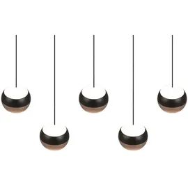 Trio Orbit 1-flg. 100 cm schwarz Metall
