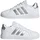 Adidas Grand Court Lifestyle Tennis Lace-Up Kids Cloud White / Matte Silver / Matte Silver 33 1/2