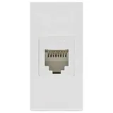 Maclean Brackets LAN Steckdose CAT.6 Universal Netzwerkdose Modulare Wandsteckdose Unterputzdose Wanddose Einbaudose Unterputz Montage (LAN Steckdose, Weiß)