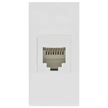 Maclean Brackets LAN Steckdose CAT.6 Universal Netzwerkdose Modulare Wandsteckdose Unterputzdose Wanddose Einbaudose Unterputz Montage (LAN Steckdose, Weiß)