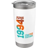 Seit Juni 1994 Jahr 1994 Retro 1994 Vintage 1994 Edition Doppelwandiger Edelstahl-Thermobecher