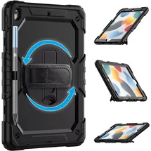 DEQSTER 360° Tablethülle Rugged Case für iPad 10.9" (10. Gen.) Schwarz
