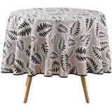 bricoline Tischdecke Alma rund Ø 180 cm Schwarz