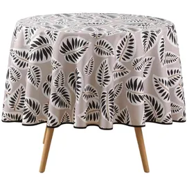 bricoline Tischdecke Alma rund Ø 180 cm Schwarz