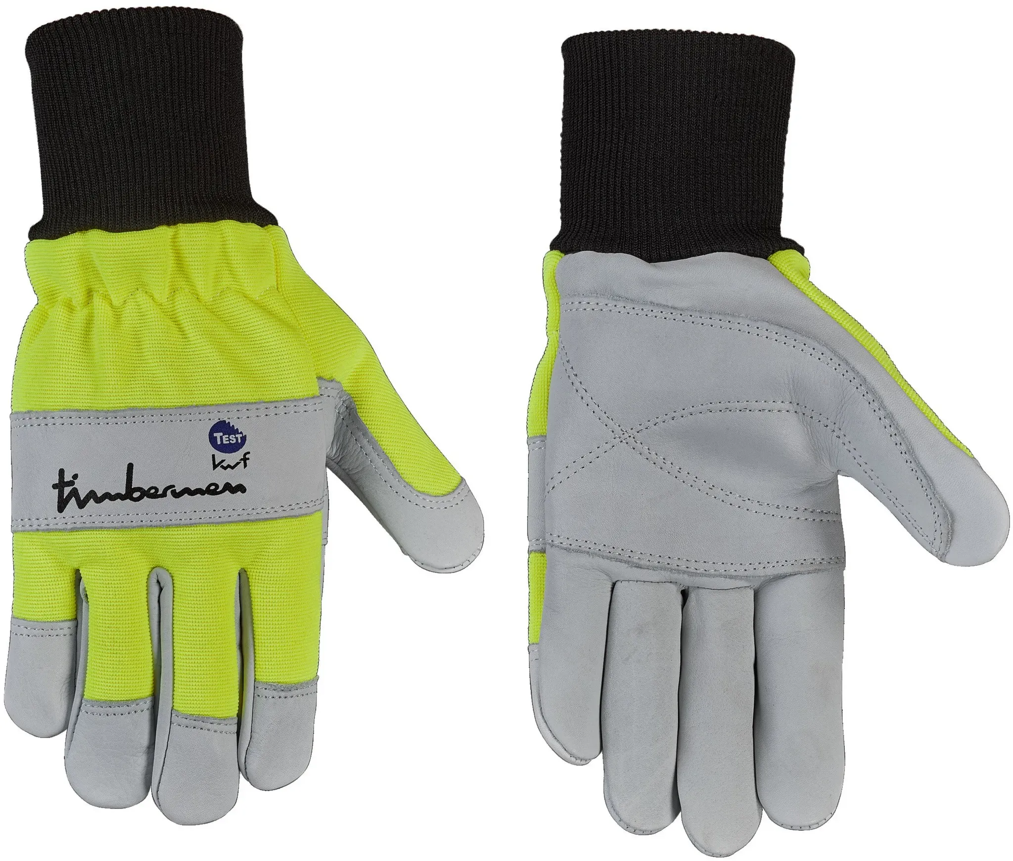 Timbermen Handschuhe Woodworker, schwarz-gelb, 9