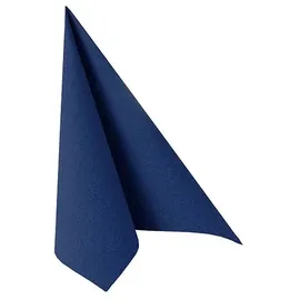 Papstar Servietten "ROYAL Collection" 1/4-Falz 40 x 40 cm dunkelblau "Ornaments"