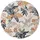 benuta Outdoorteppich, Creme, Kunststoff, Floral, Rund, 320x320 cm, wasserabweisend, Teppiche & Böden, Teppiche, Outdoorteppiche