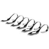 Ibili 731600 Vorspeisenlöffel-Set, Edelstahl, Silber, 15 x 6 x 5 cm, 6-Einheiten