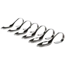 Ibili 731600 Vorspeisenlöffel-Set, Edelstahl, Silber, 15 x 6 x 5 cm, 6-Einheiten