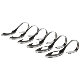 Ibili 731600 Vorspeisenlöffel-Set, Edelstahl, Silber, 15 x 6 x 5 cm, 6-Einheiten