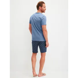 CALIDA Relax Imprint 2 Pyjama-Shorts Blau L (52/54)