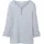Tom Tailor Henley Langarm-T-Shirt Offwhite Navy Small Stripe XS