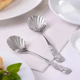 Gräwe Zuckerlöffel 2er Set Rosendekor