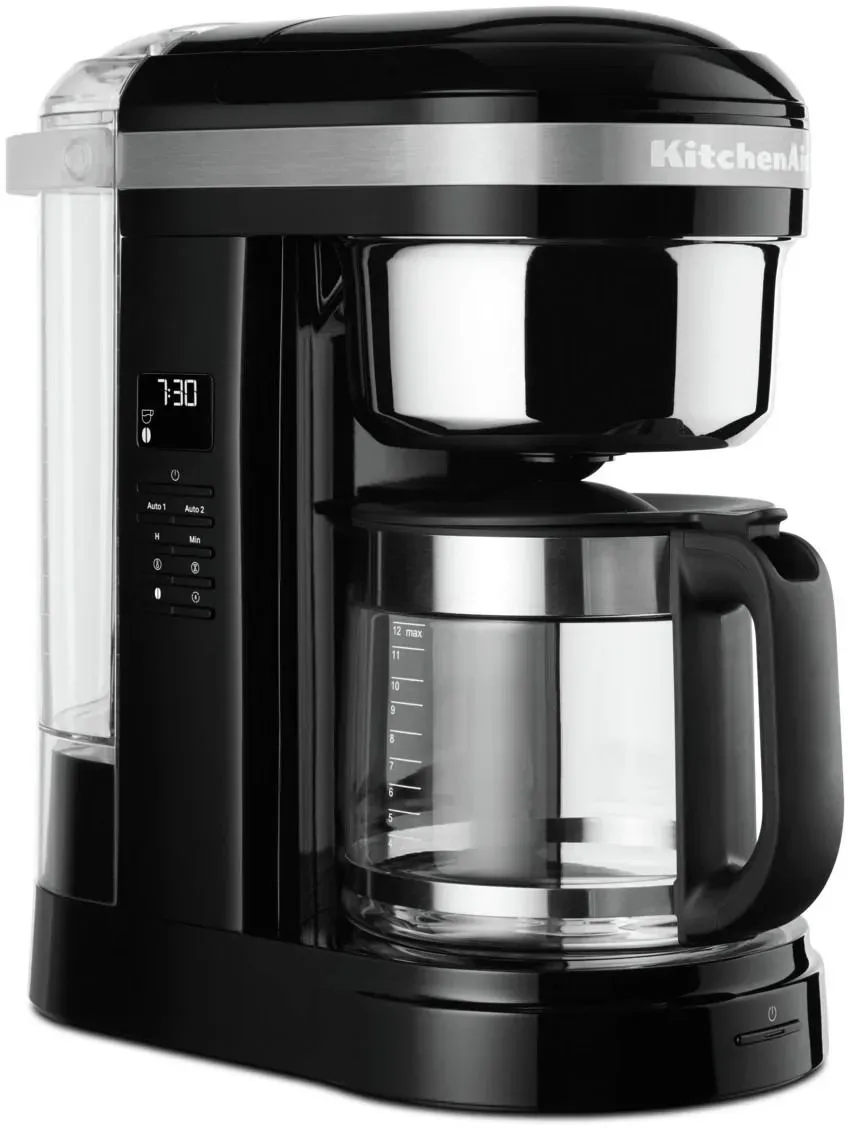 KitchenAid Kaffeemaschine onyx schwarz - B/H/T ca. 18,20x36,40x34,00