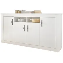 furn.design Sideboard 200 x 104 x 45 cm Weiß