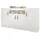 furn.design Sideboard 200 x 104 x 45 cm Weiß