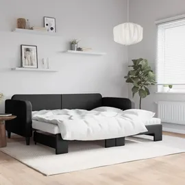 vidaXL Tagesbett 90 x 200 cm Schwarz
