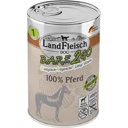LandFleisch Hund B.A.R.F.2GO Exklusiv Pferd Sparpaket 12 x 400g