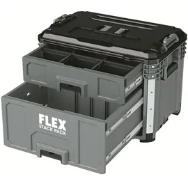 Flex Transportkoffer mit 2 Schubladen Grau