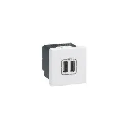 GGK 16827 GGK USB-Ladesteckdose, 45x45mm, Farbe: weiß M45-1-USB M451USB