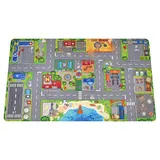 HuggyPlay Spielteppich City Kinderteppich 90 x 150 cm