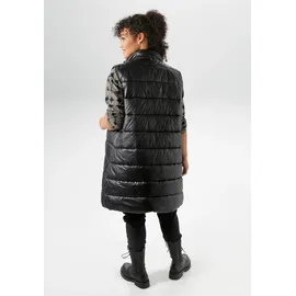 aniston plus Steppweste in schwarz-leo | Gr.: 48