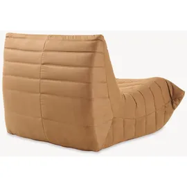 [en.casa] Bodensessel Kodsø Mikrofaser 75 x 90 x 100 cm Braun