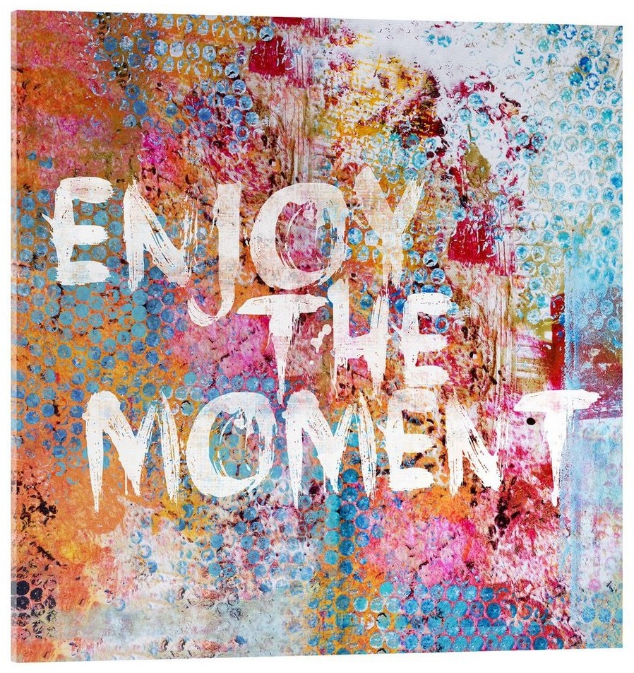 Posterlounge Acrylglasbild Andrea Haase, Enjoy the moment II, Wohnzimmer Malerei 50 cm x 50 cm