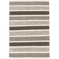 Pergamon Natur Teppich Wolle Rana Streifen (160 x 230