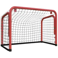 VidaXL Hockeytor mit Netz Rot Schwarz 68x32x47 cm Stahl