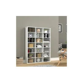 Möbel Kraft Megosa Standregal 105 x 19 x 136 cm Weiß