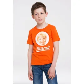 LOGOSHIRT T-Shirt "Brandt Zwieback", Mädchen, Gr. 122/134, orange, 100% Baumwolle, bedruckt, normal, Rundhals, Shirts T-Shirt, mit Retro-Print