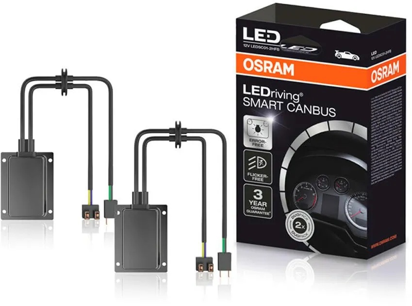 OSRAM LEDriving SMART CANBUS, LEDSC01, umgeht das Lampenausfallerkennungssystem Retrofit Lampen wie Night Breaker H7-LED - Duobox