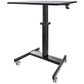 Startech StarTech.com Höhenverstellbarer Schreibtisch - Sit Stand Workstation Ergonomischer Stehpult mit Rollen - One-Touch-Lift für Lehrer/Schüler