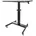 com Höhenverstellbarer Schreibtisch Sit Stand Workstation Ergonomischer Stehpult mit Rollen One-Touch-Lift für Lehrer/Schüler