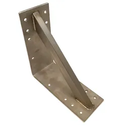 Edelstahl Winkel 25x25x10cm verstärkt Schwerlast Bauwinkel Befestigung Halter