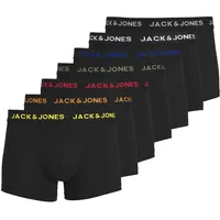 JACK & JONES Kurze Boxershorts schwarz/black XL 7er Pack