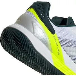 adidas Defiant Speed 2 Clay Tenis Shoes, FTWR White/Aurora ivy/FTWR White, 40 2/3