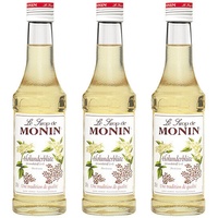 Monin Sirup Holunderblüte, 0,25L, 3er Pack