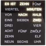 Out of the Blue Uhr mit Deutscher Wort-Anzeige