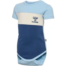 hummel hmlHAPPY BLOCK kurzarm Baby-Body 8293 cerulean 68