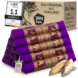 livasia Keilkissen Dreieckskissen hoch (Deluxe) - 38x55x35cm, Kapok, vegan, handgefertigt lila