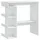 vidaXL Bartisch mit Regal 100 x 50 x 101,5 cm Weiß