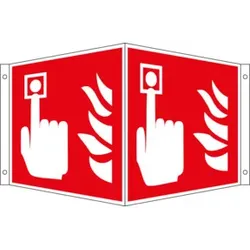 Eichner Brandschutz-Winkelschild Brandmeldetele