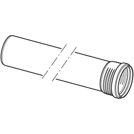 Geberit Silent PP Rohr 390102141 DN 40, 500 mm, mit Muffe, schalloptimiert
