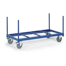 ROLLCART Rungenwagen Stahl 1600 x 800 mm blau offen